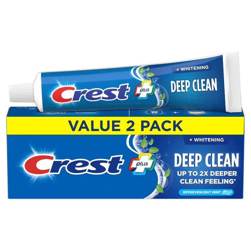 slide 1 of 11, Crest + Deep Clean Complete Whitening Toothpaste, Effervescent Mint - 5.4 oz, 5.4 oz