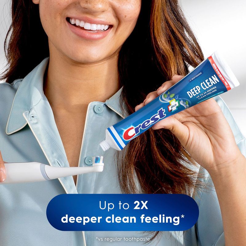 slide 6 of 11, Crest + Deep Clean Complete Whitening Toothpaste, Effervescent Mint - 5.4 oz, 5.4 oz