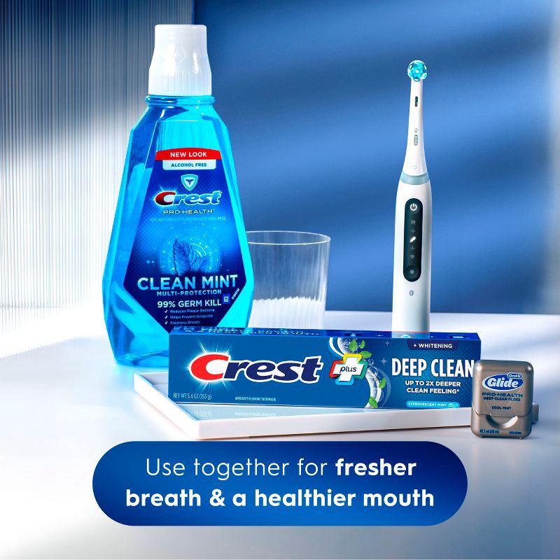 slide 8 of 11, Crest + Deep Clean Complete Whitening Toothpaste, Effervescent Mint - 5.4 oz, 5.4 oz