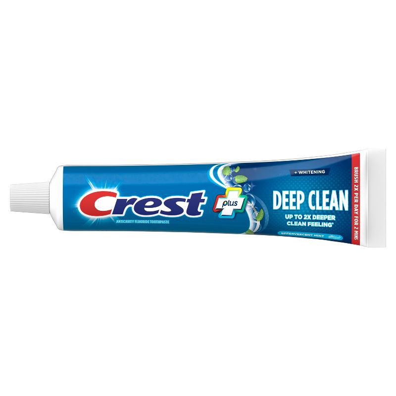 slide 9 of 11, Crest + Deep Clean Complete Whitening Toothpaste, Effervescent Mint - 5.4 oz, 5.4 oz