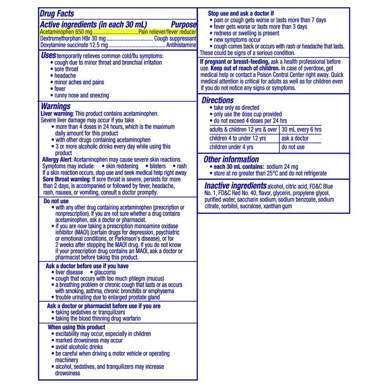 slide 2 of 7, Vicks NyQuil Cold & Flu Medicine Liquid - Cherry - 12 fl oz, 12 fl oz