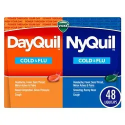 Vicks DayQuil & NyQuil Cold & Flu Medicine LiquiCaps - 48ct
