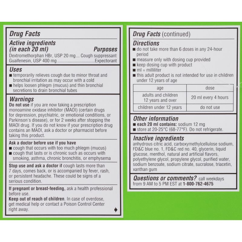 slide 2 of 9, Robitussin Cough + Congestion DM Max Syrup - Dextromethorphan - 8 fl oz, 8 fl oz