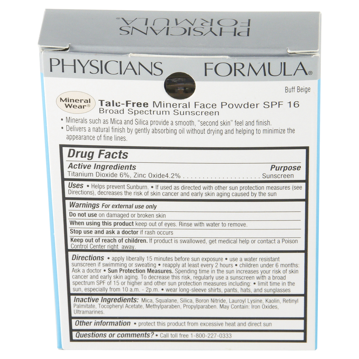 slide 2 of 8, Physician's Formula Mineral Wear Mineral Face Powder SPF 16 Buff Beige 2797, 1 ct