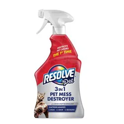 Resolve 3-in-1 Pet Stain Remover Spray - 2 fl 2oz: Liquid Cleaning Solution, Fresh Scent, Carpet Application
