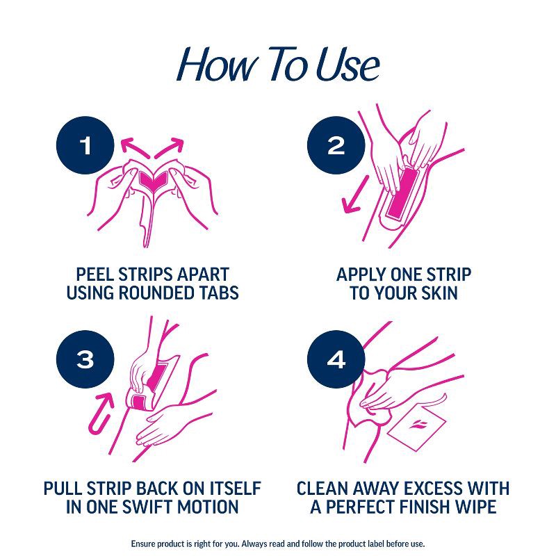 slide 6 of 9, Veet Ready-To-Use Wax Strips and Wipes - 40ct, 40 ct