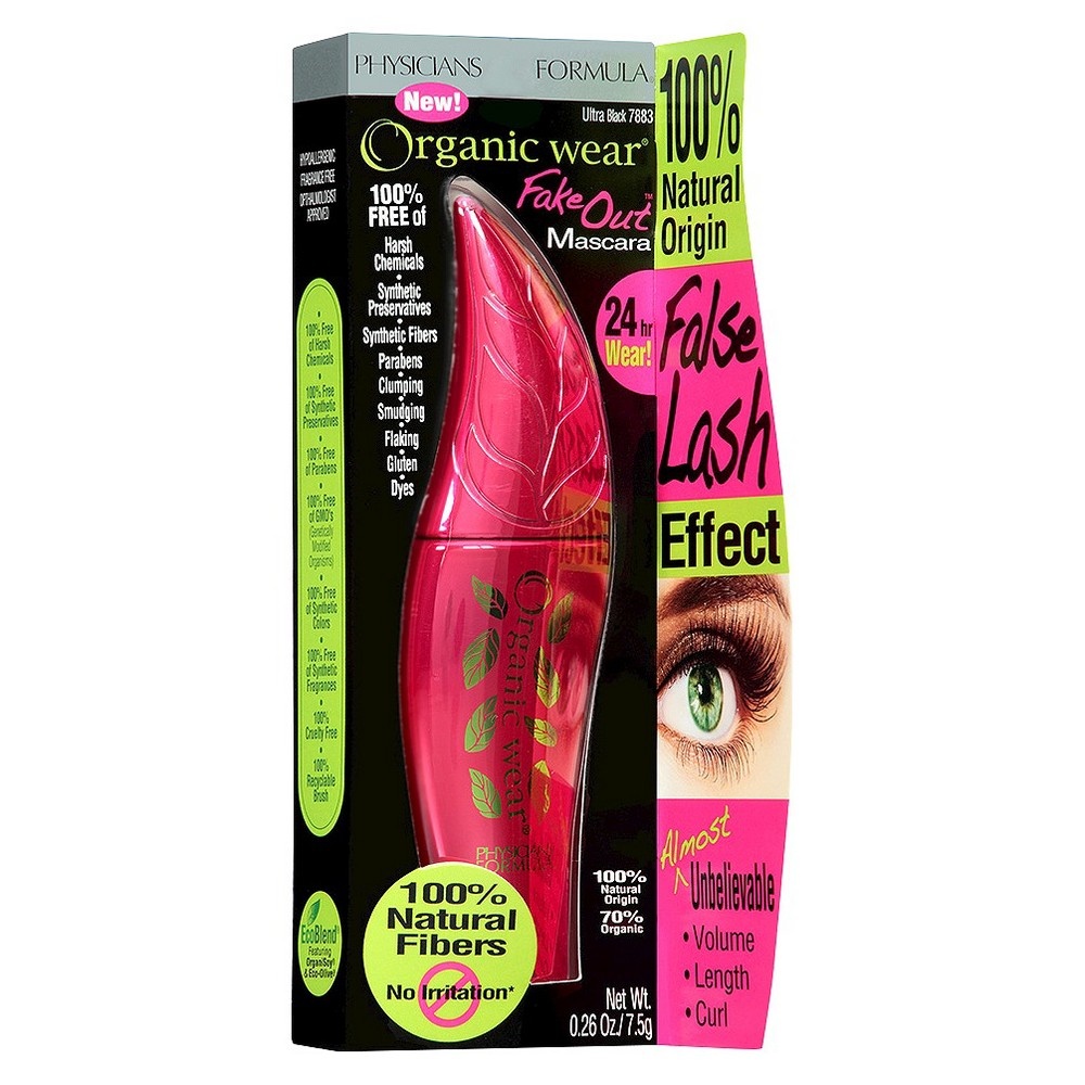 slide 4 of 4, Physician's Formula Organic Wear Fake Out Mascara - Black, 0.26 oz