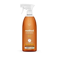 Method Almond Cleaning Products Daily Wood Cleaner Spray Bottle - 28 fl oz: Paraben-Free, Multipurpose, Liquid Form