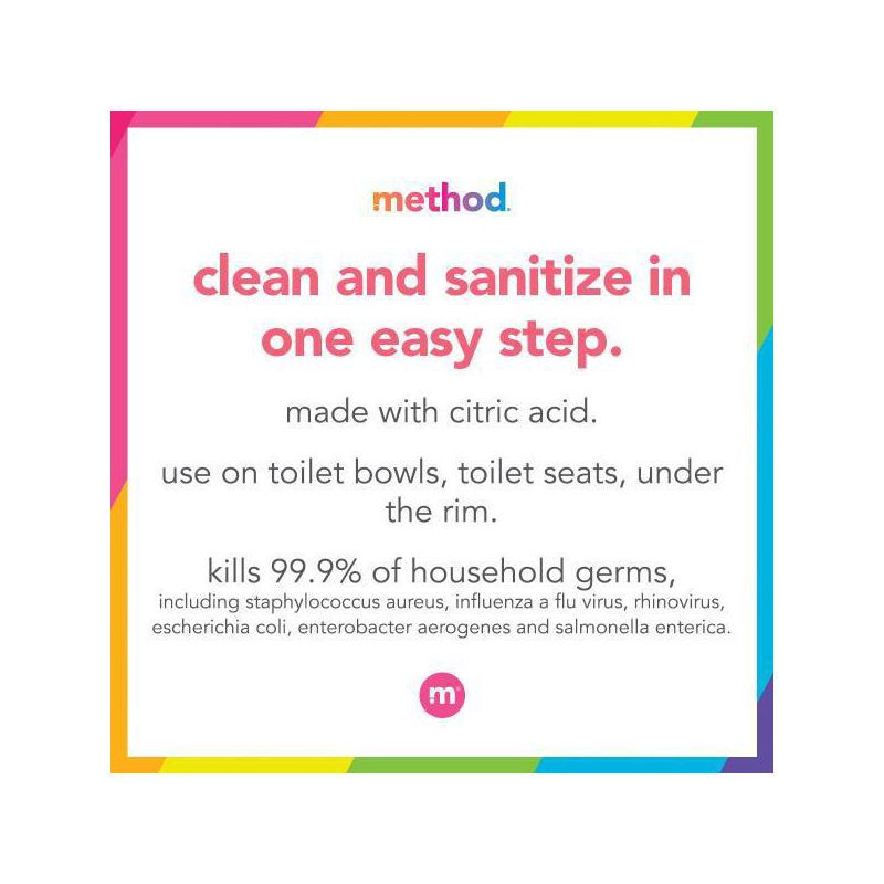 slide 5 of 5, Method Spearmint Cleaning Products Antibacterial Toilet Bowl Cleaner - 24 fl oz, 24 fl oz