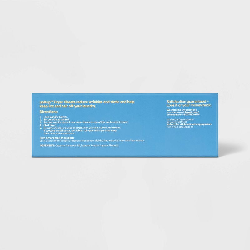 slide 3 of 3, Fresh Linen Fabric Softener Dryer Sheets - 105ct - up&up™, 105 ct