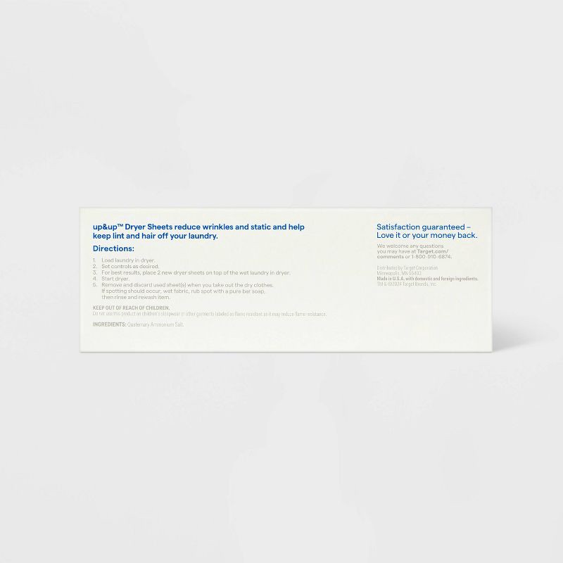 slide 3 of 3, Free & Clear Fabric Softener Dryer Sheets - 105ct - up&up™, 105 ct