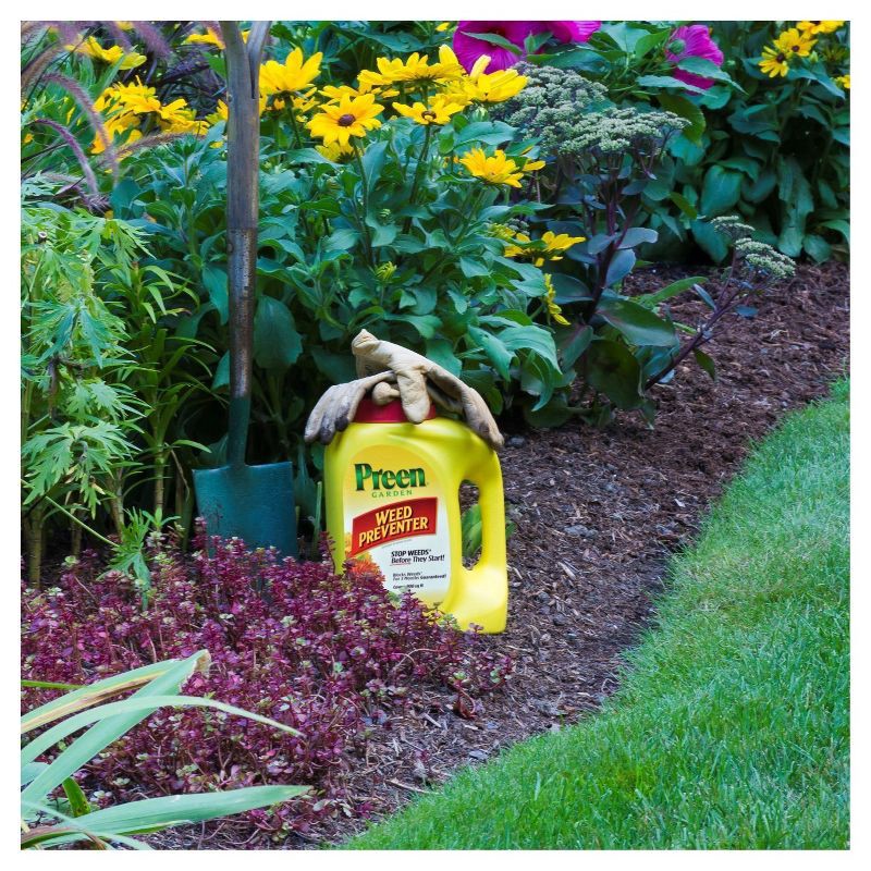 slide 2 of 5, Preen Garden Weed Preventer 5.6lb: Granules for Lawn Care, 3-Month Protection, 5.6 lb