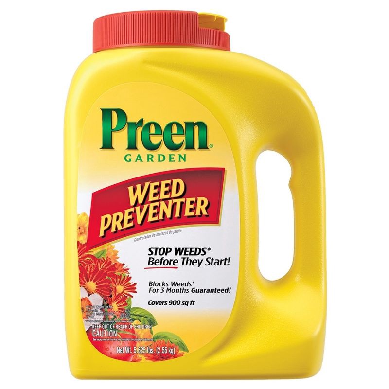 slide 1 of 5, Preen Garden Weed Preventer 5.6lb: Granules for Lawn Care, 3-Month Protection, 5.6 lb