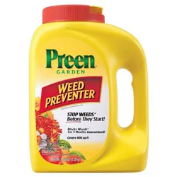 Preen Garden Weed Preventer 5.6lb: Granules for Gardening Care, 3-Month Protection