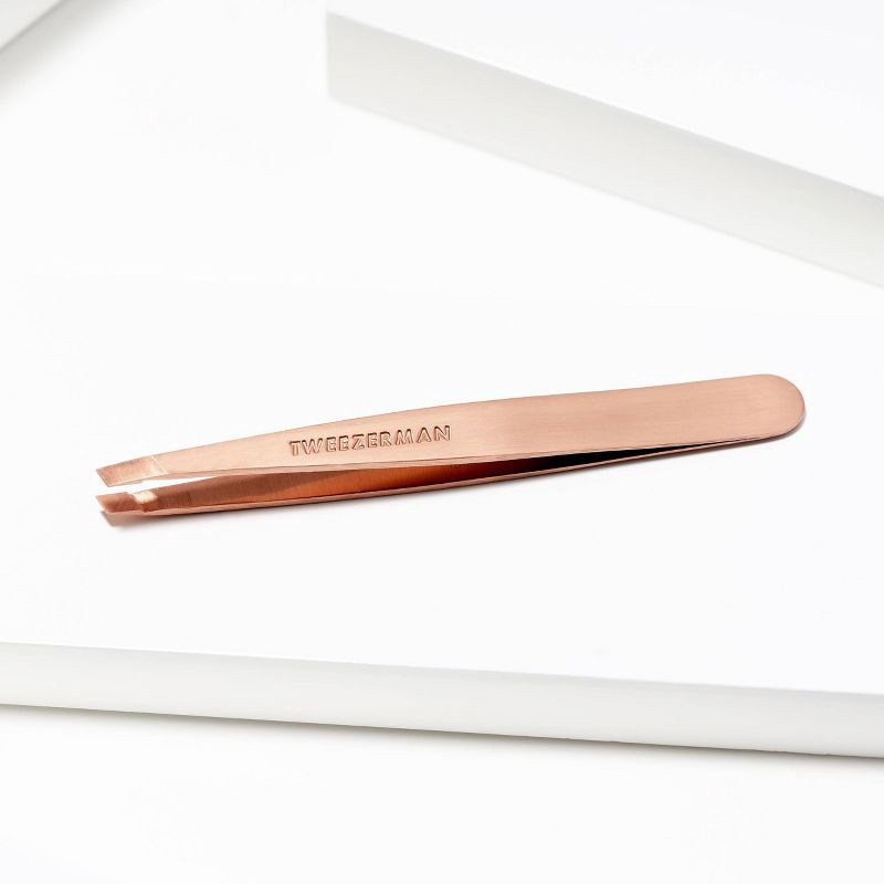 slide 3 of 7, Tweezerman Slant Tweezer - Rose Gold, 1 ct