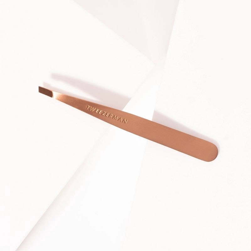 slide 4 of 7, Tweezerman Slant Tweezer - Rose Gold, 1 ct