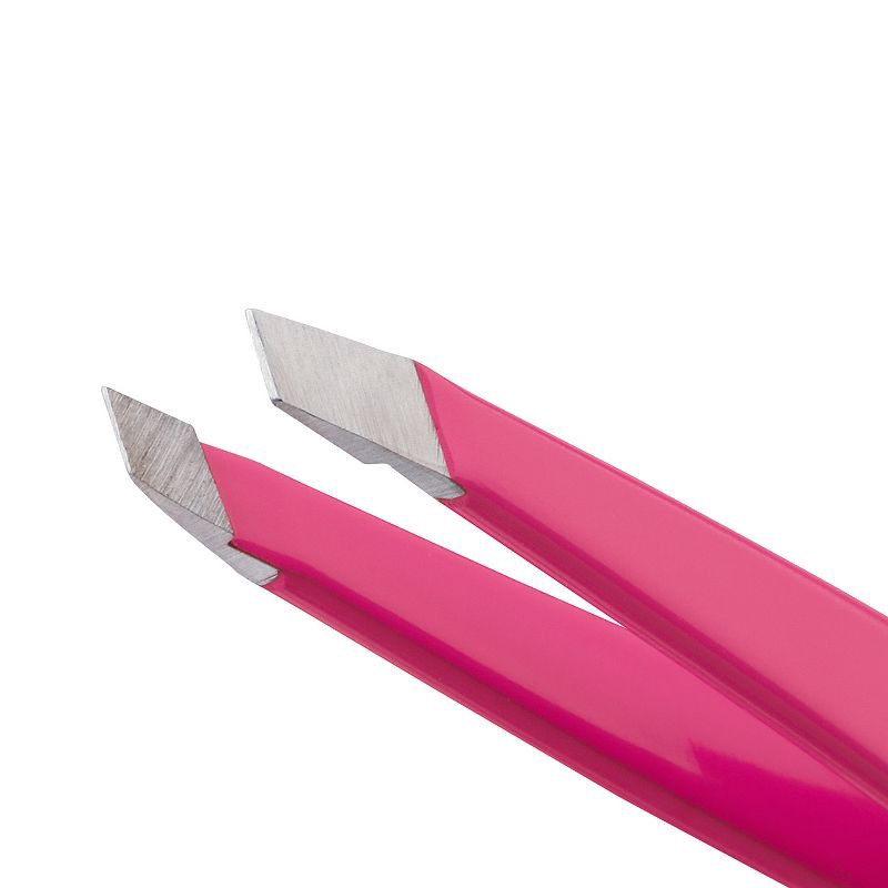 slide 2 of 7, Tweezerman Mini Slant Tweezer - Neon Pink, 1 ct