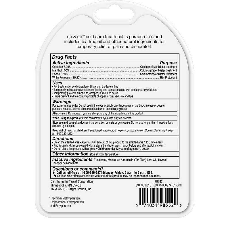 slide 4 of 4, Cold Sore Treatment 0.07oz - up&up™, 0.07 oz