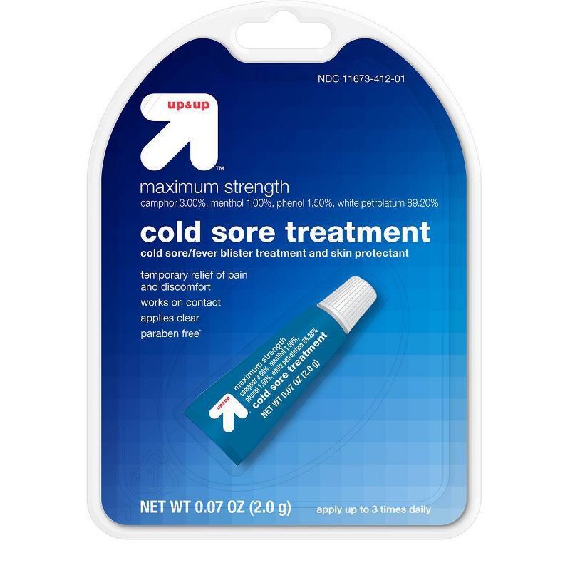 slide 1 of 4, Cold Sore Treatment 0.07oz - up&up™, 0.07 oz