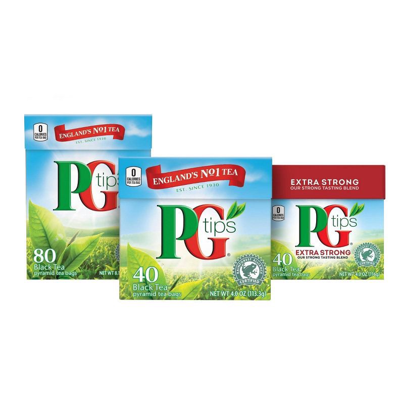 slide 4 of 5, PG tips Premium Black Tea Black Tea Pyramid Tea Bags - 40ct, 40 ct