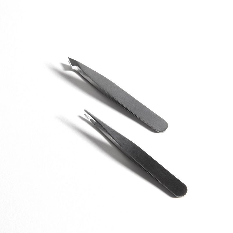 slide 5 of 5, Trim Compact Slant Point Tweezers - 2 Pack, 2 ct