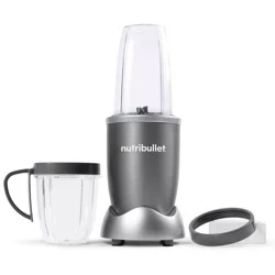 nutribullet Original Personal Blender 600W Silver: Stainless Steel Blades, Smoothie Maker, Dishwasher-Safe Parts