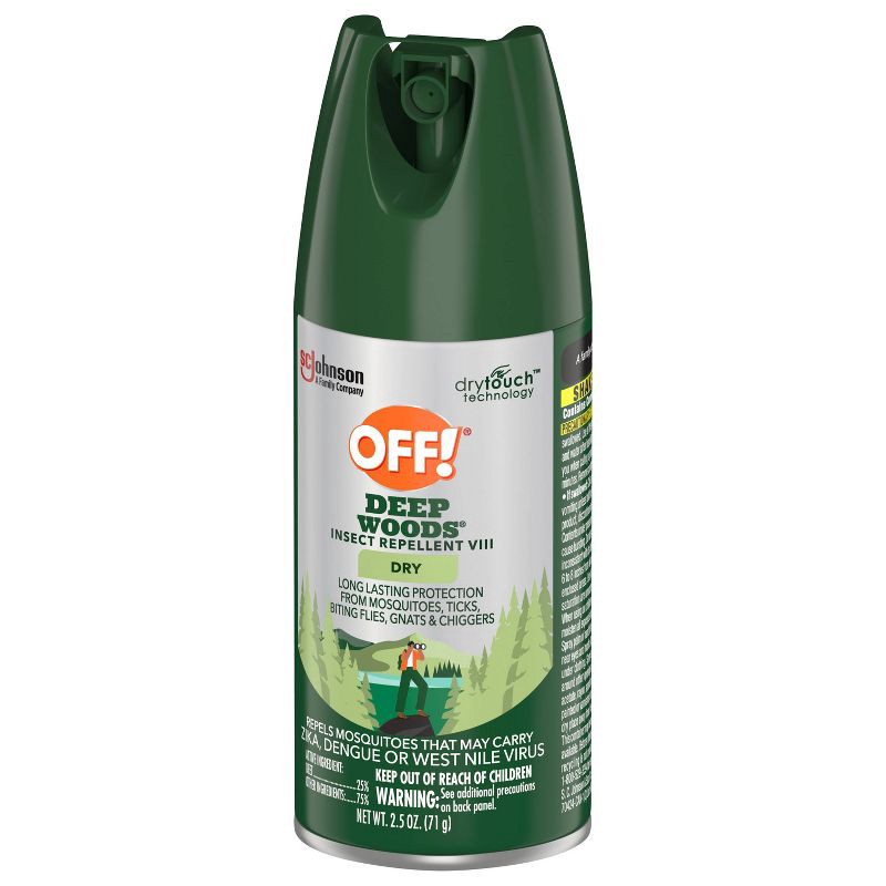 slide 12 of 13, OFF! Deep Woods Mosquito Repellent Bug Spray - 2.5oz, 2.5 oz