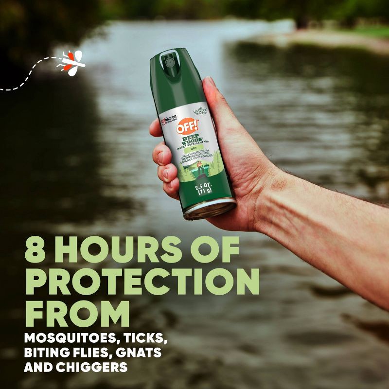 slide 4 of 13, OFF! Deep Woods Mosquito Repellent Bug Spray - 2.5oz, 2.5 oz