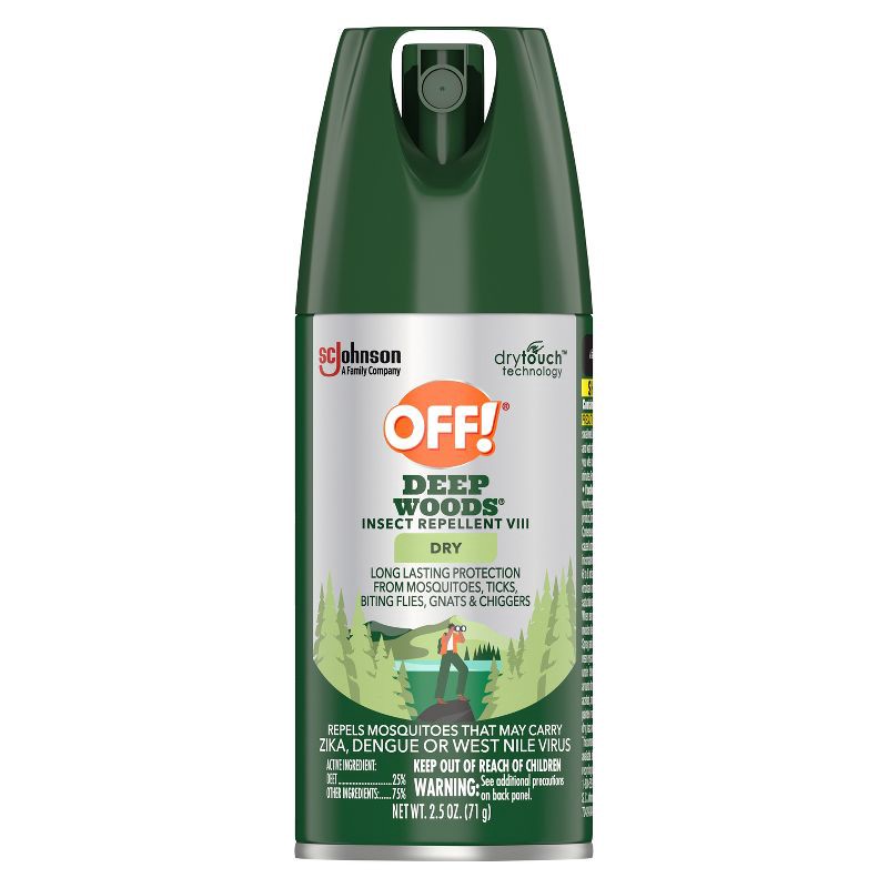 slide 1 of 14, OFF! Deep Woods Mosquito Repellent Dry - 2.5oz, 2.5 oz