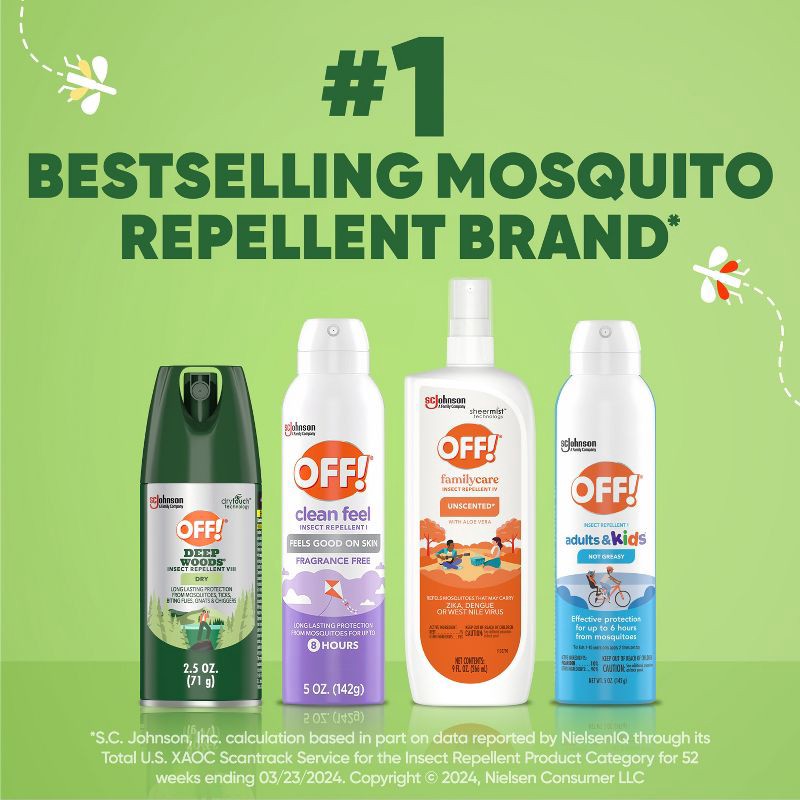 slide 9 of 13, OFF! Deep Woods Mosquito Repellent Bug Spray Travel Size - 2.5oz, 2.5 oz