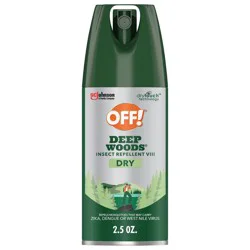 OFF! Deep Woods Mosquito Repellent Bug Spray Travel Size - 2.5oz