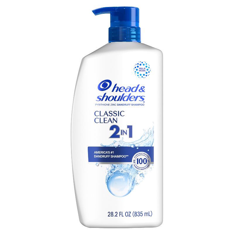 slide 2 of 13, Head & Shoulders Classic Clean Anti-Dandruff 2-in-1 Paraben Free Shampoo and Conditioner - 28.2 fl oz, 28.2 fl oz