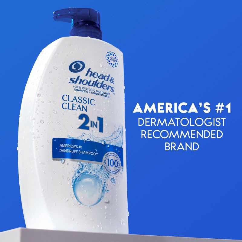 slide 7 of 13, Head & Shoulders Classic Clean Anti-Dandruff 2-in-1 Paraben Free Shampoo and Conditioner - 28.2 fl oz, 28.2 fl oz