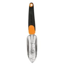 Fiskars Ergo Transplanter: Durable Cast-Aluminum, Softgrip Handle, Rust-Resistant, Garden Tool