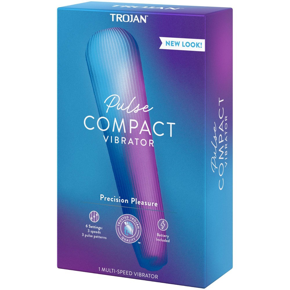 slide 2 of 3, Trojan Pulse Intimate Vibrating Massager - 1ct, 1 ct