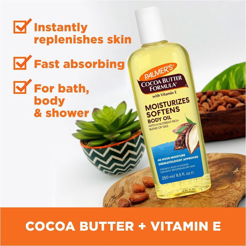slide 4 of 11, Palmer's Palmers Cocoa Butter Formula Moisturizing Body Oil Cocoa & Shea - 8.5 fl oz, 8.5 fl oz