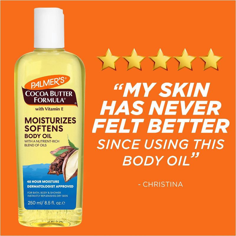 slide 9 of 11, Palmer's Palmers Cocoa Butter Formula Moisturizing Body Oil Cocoa & Shea - 8.5 fl oz, 8.5 fl oz