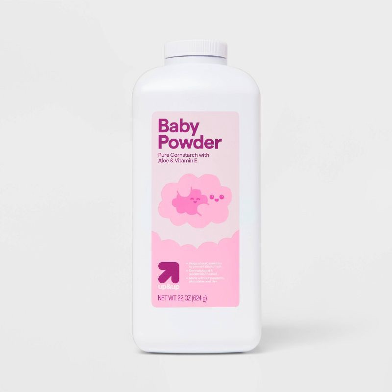 slide 1 of 3, Baby Powder - Aloe Vera Vitamin E - 22oz - up&up™, 22 oz