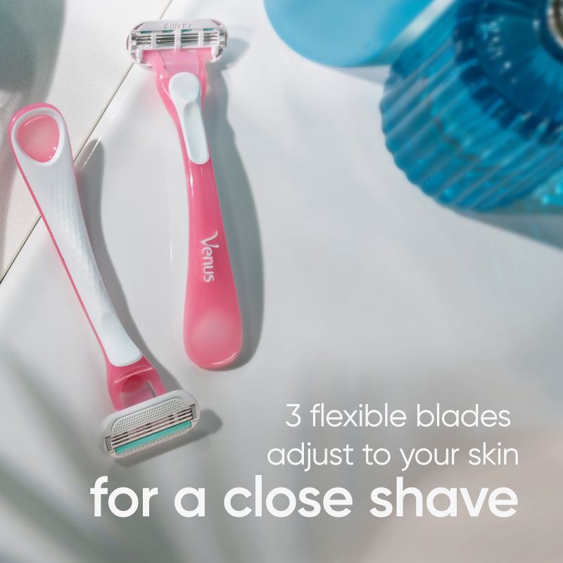 slide 3 of 7, Venus Sensitive Women's Disposable Razors - 6ct, 6 ct