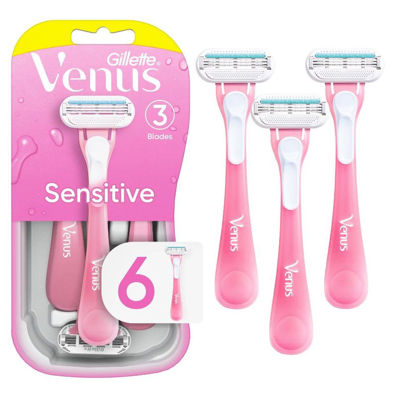 slide 1 of 10, Venus Sensitive Women's Disposable Razors - 6ct, 6 ct