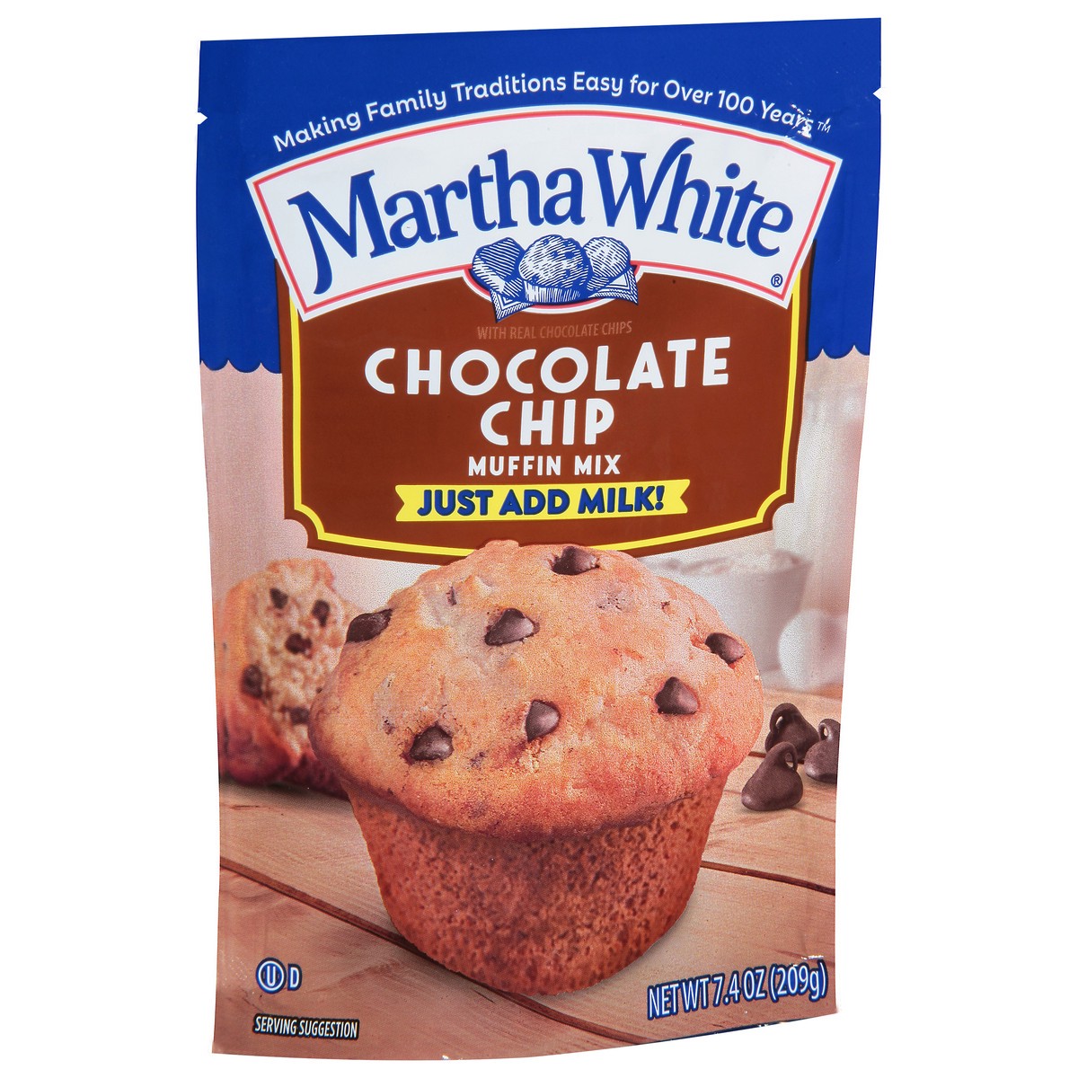 slide 5 of 9, Martha White Chocolate Chip Muffin Mix, 7.4 oz
