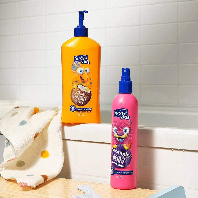 slide 8 of 9, Suave Kids' Detangler Spray Berry Awesome - 10 fl oz, 10 fl oz