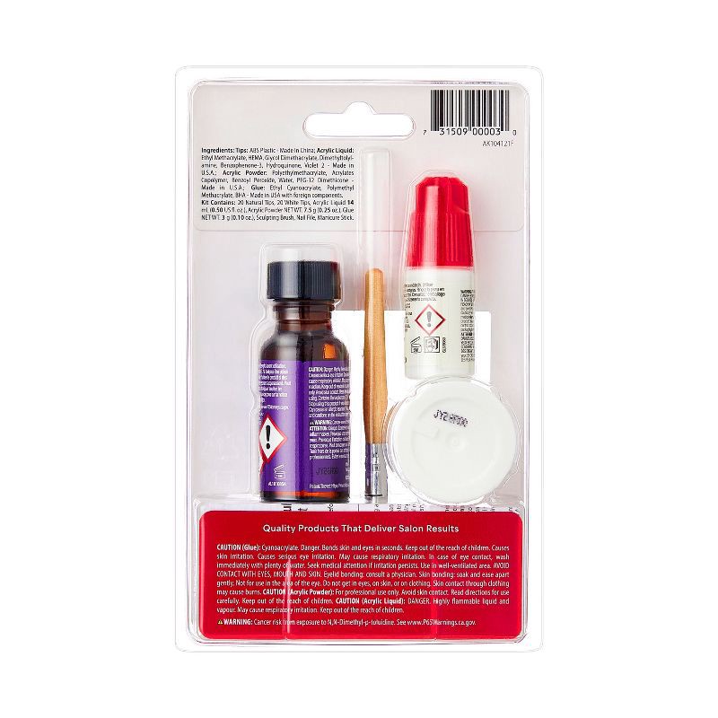 slide 5 of 8, KISS Products KISS Acrylic French Manicure Fake Nails Sculpture Kit - Natural - 40ct, 40 ct