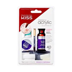 KISS Products KISS Acrylic French Manicure Fake Nails Sculpture Kit - Natural - 40ct