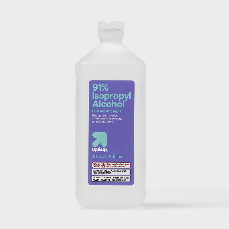 slide 1 of 3, Isopropyl Alcohol 91% - 32fl oz - up&up™, 32 fl oz