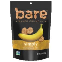 Bare Baked Crunchy Banana Chips Simply, 2.7 Oz