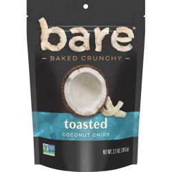 Bare Coconut Chips, Baked Crunchy, Toasted