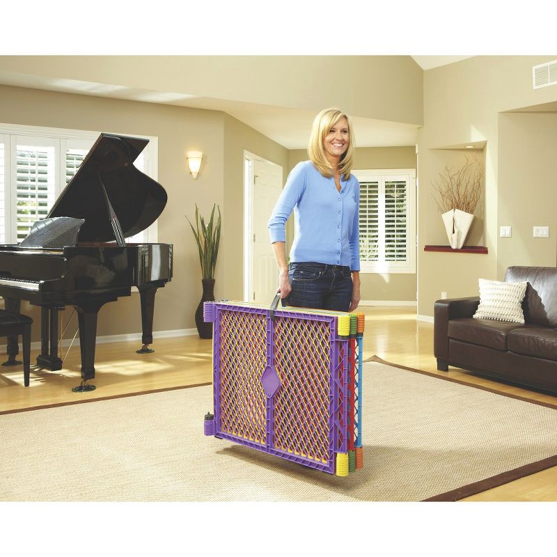 slide 5 of 6, Toddleroo by North States Superyard Colorplay 6 Panel Freestanding Baby Playard - Primary, 1 ct