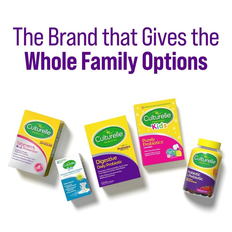 slide 12 of 13, Culturelle Digestive Health 10 Billion CFUs Daily Probiotic Capsules for Men and Women - 30ct, 30 ct