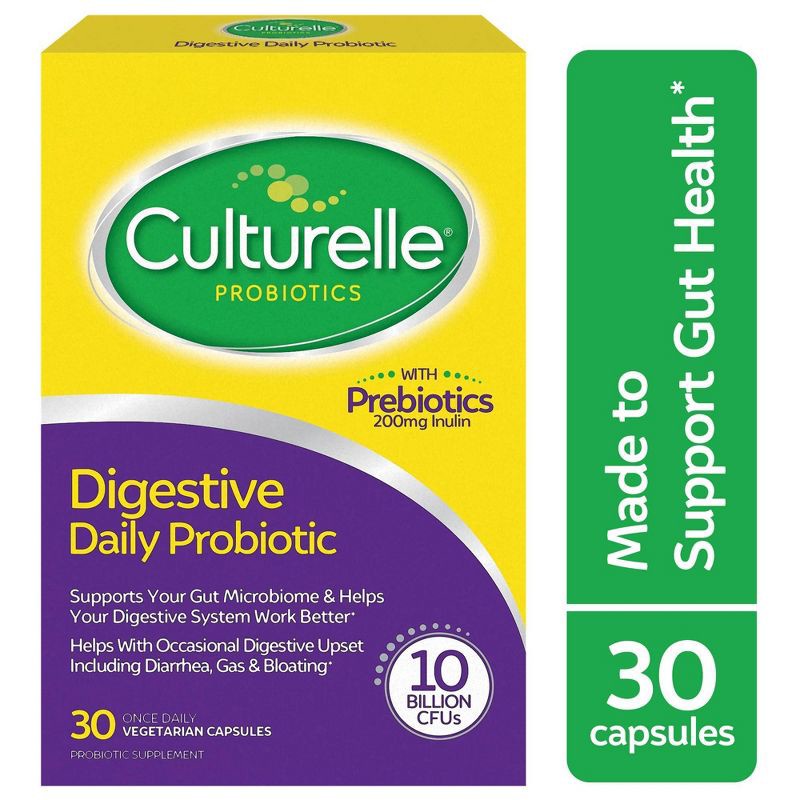 slide 9 of 13, Culturelle Digestive Health 10 Billion CFUs Daily Probiotic Capsules for Men and Women - 30ct, 30 ct